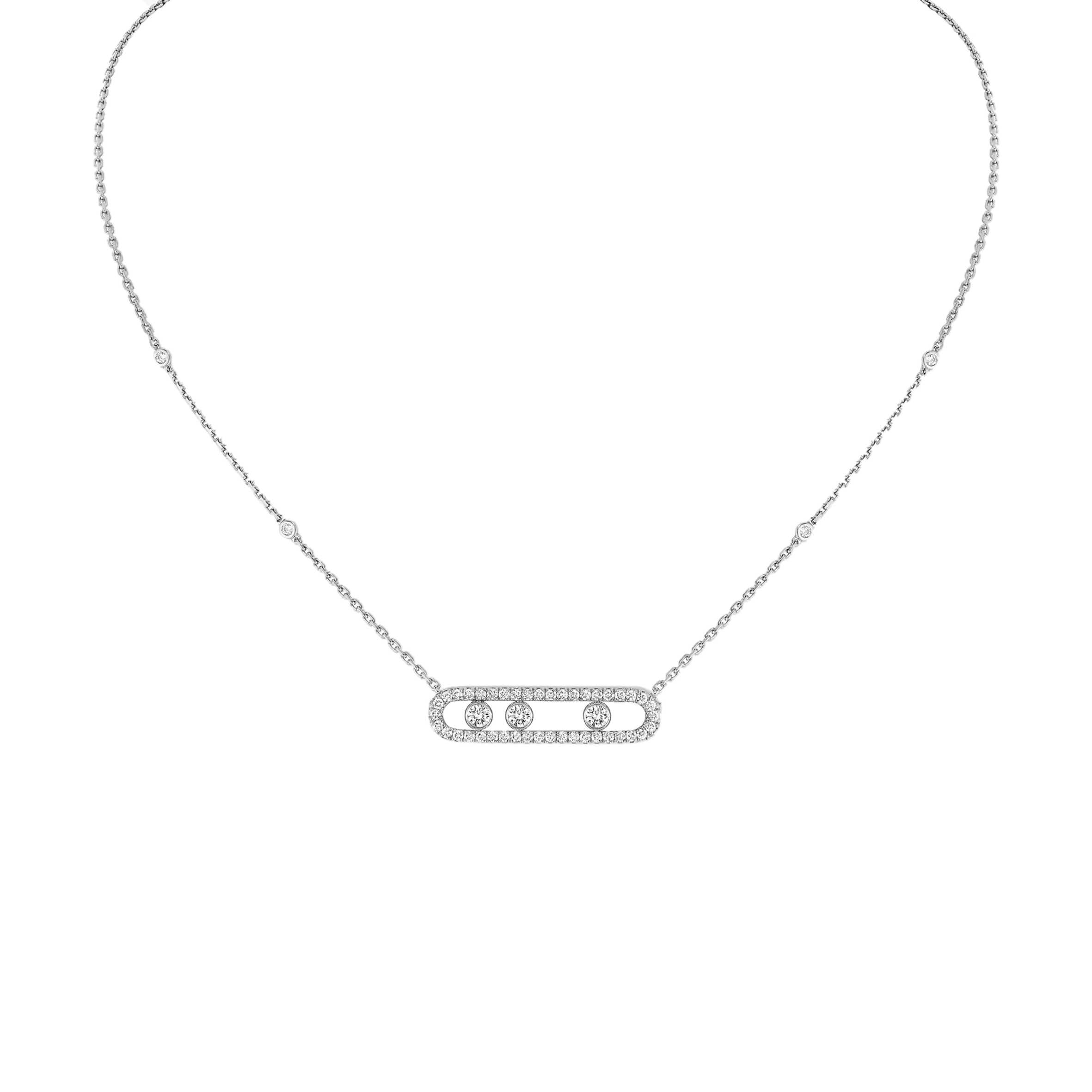 MESSIKA MOVE PAVÉ WHITE GOLD DIAMOND NECKLACE 3994 MESSIKA MOVE PAVÉ WHITE GOLD DIAMOND NECKLACE 3994